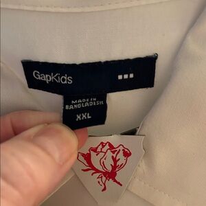 GAP Kids White Button Down Shirt